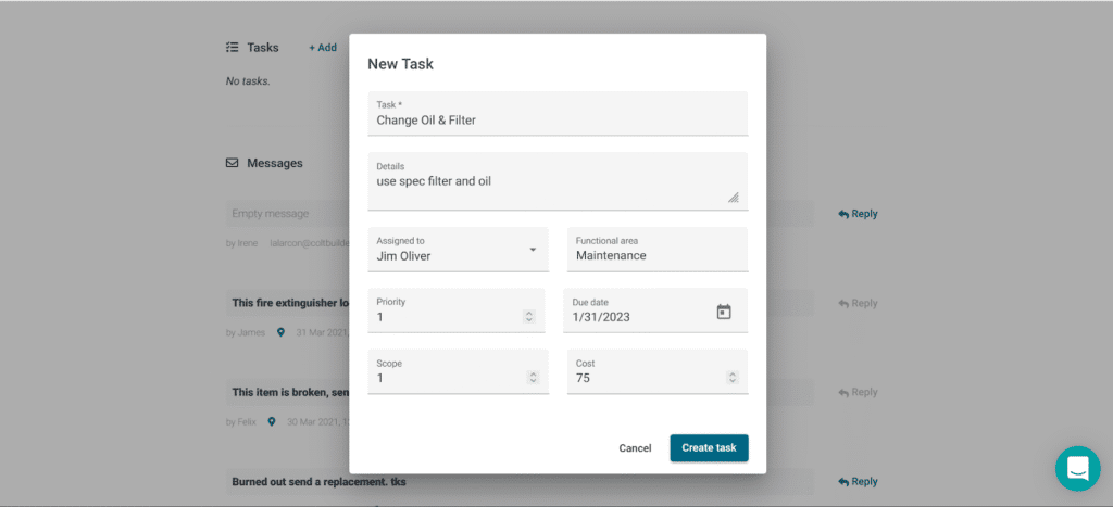 GoCodes Asset Tracking dashboard