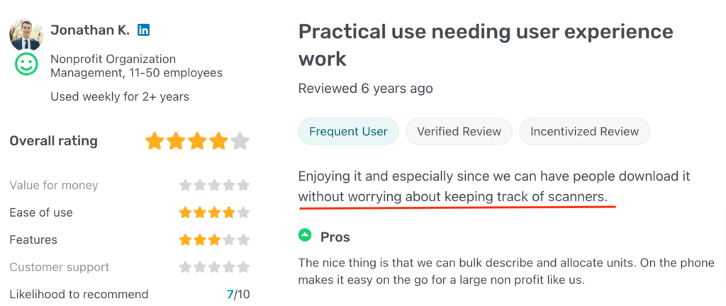 GoCodes Asset Tracking review on GetApp