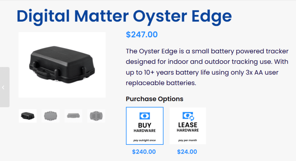 Digital Matter dashboard