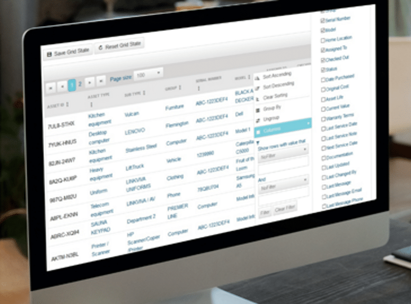 GoCodes Asset Tracking dashboard